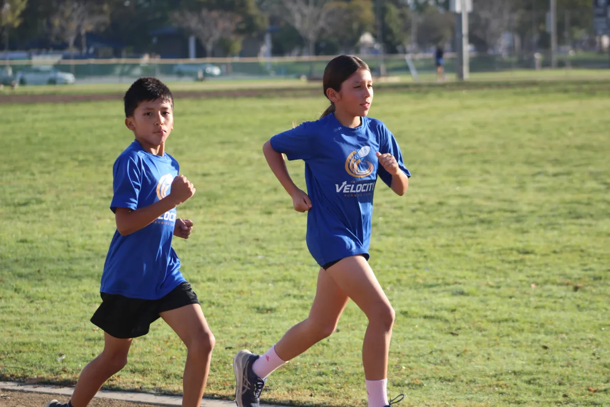 Velocity runners at practice